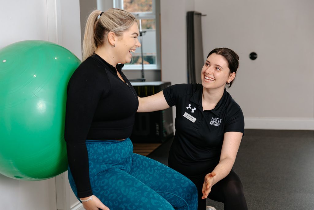 Woman undergoing Rehab at the Hatt Clinic