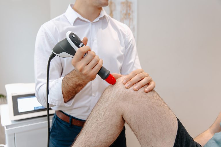 Shockwave therapy for knee pain