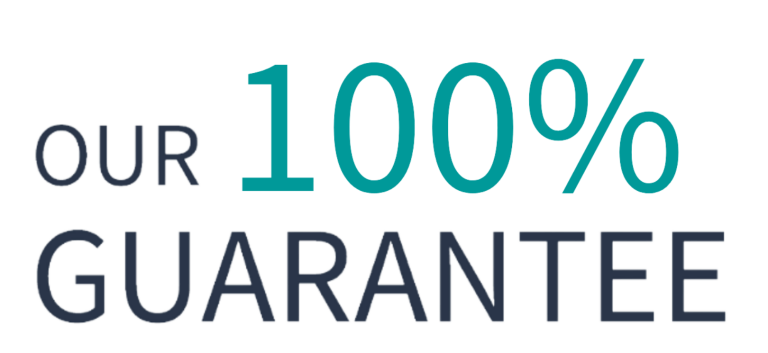 Our 100% guarantee