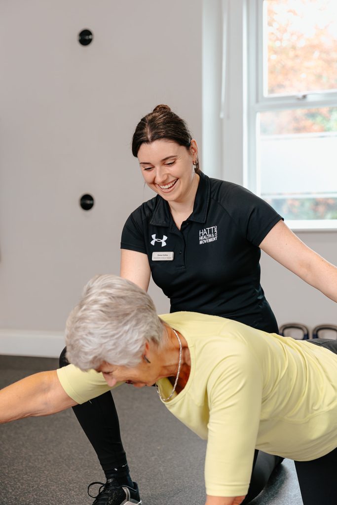 Woman taking part in Rehab Class at Hatt Clinic