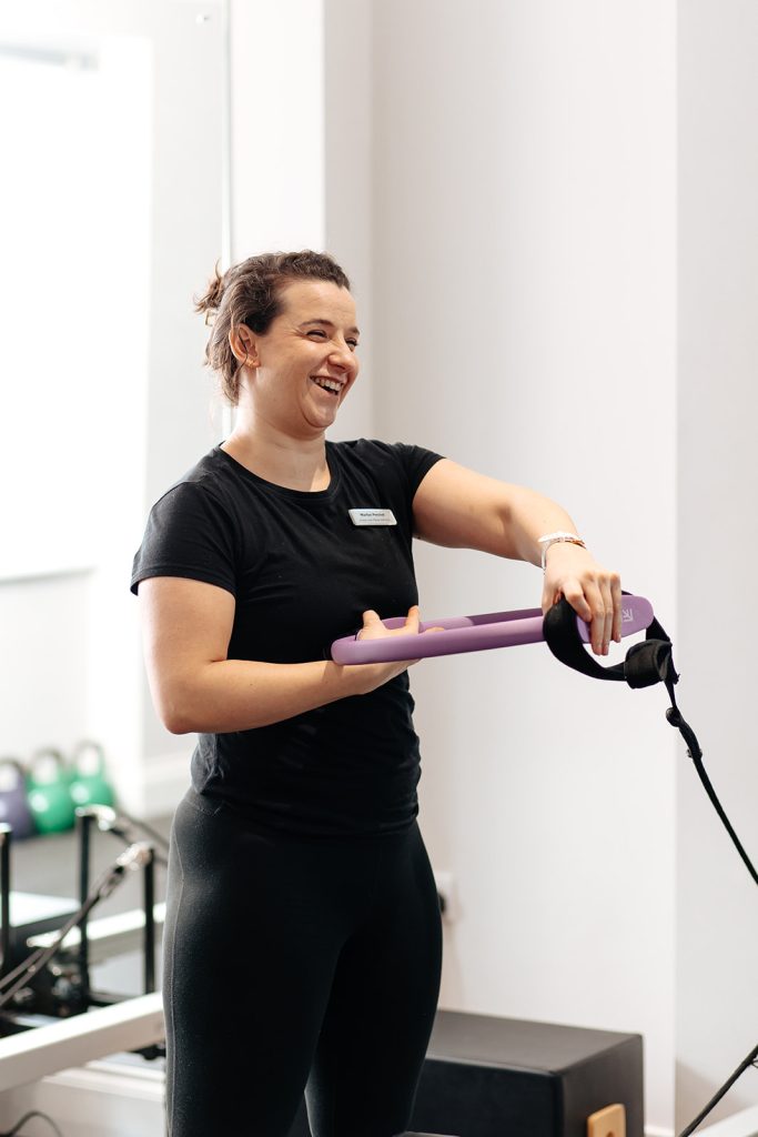 Pilates Instructor teaching a Pilates class at the Hatt Clinic
